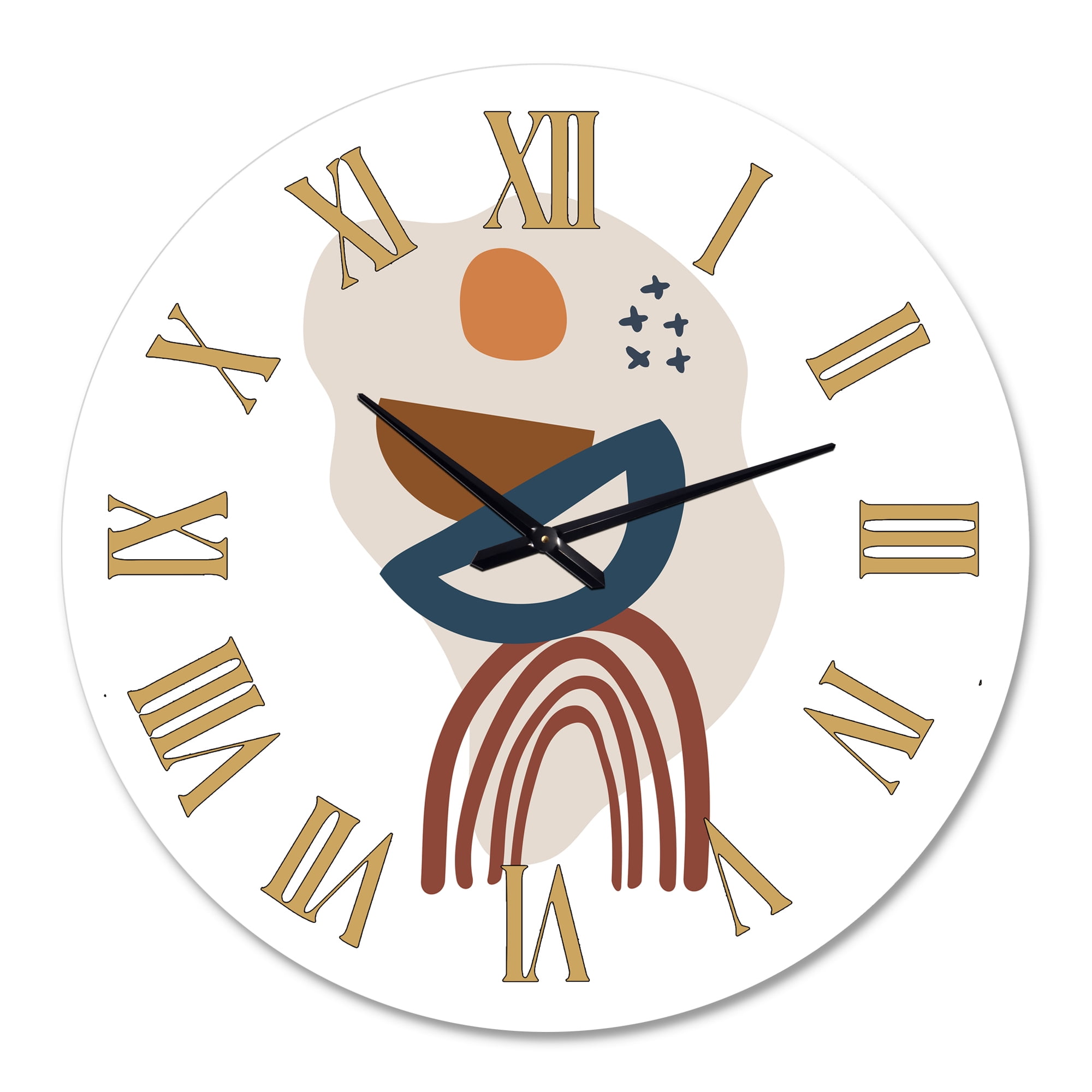 Designart 1 in Modern,Contemporary Wall Clock