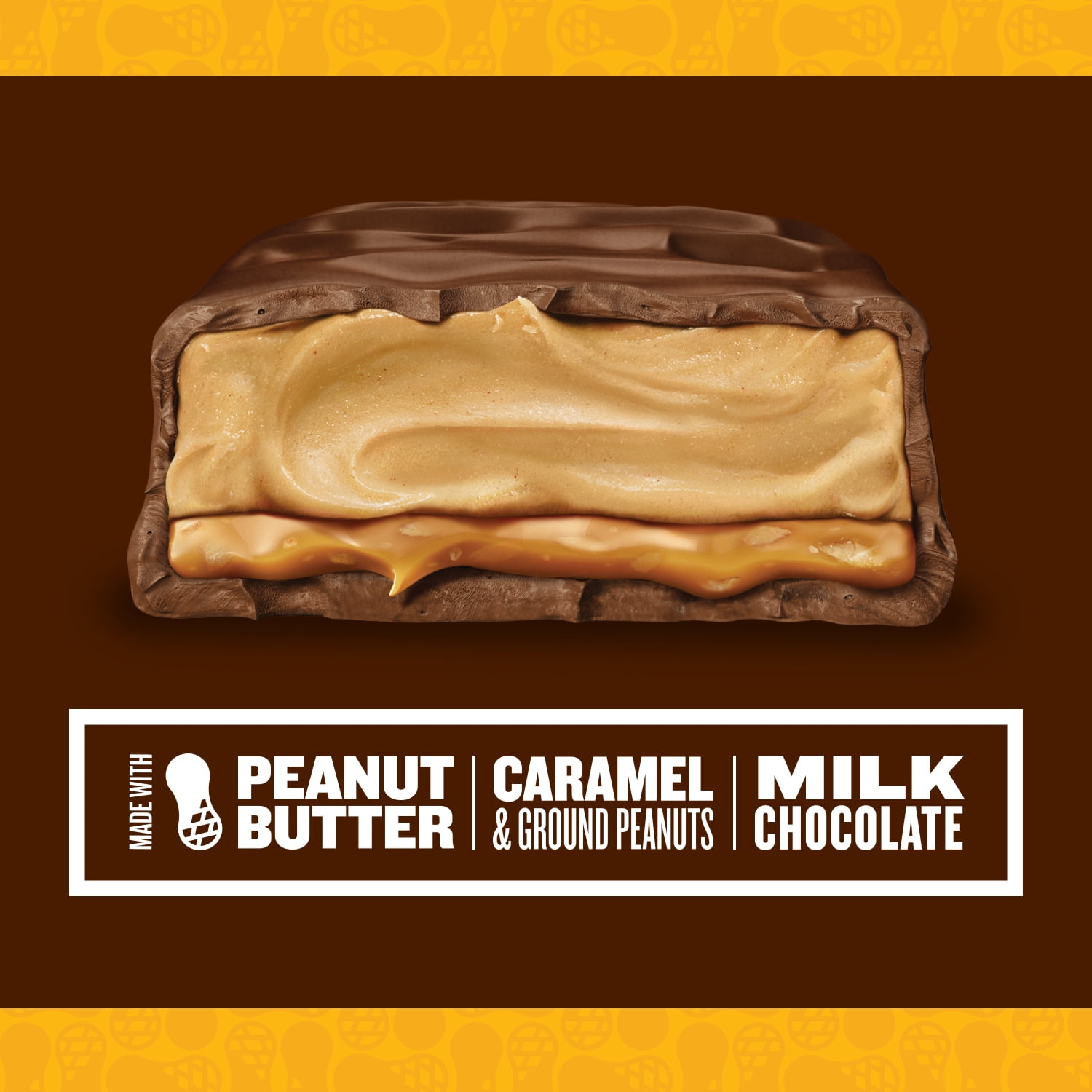 Snickers Peanut Butter Candy Bars Squared, Fun Size Snacks 11.5 oz (326 g)