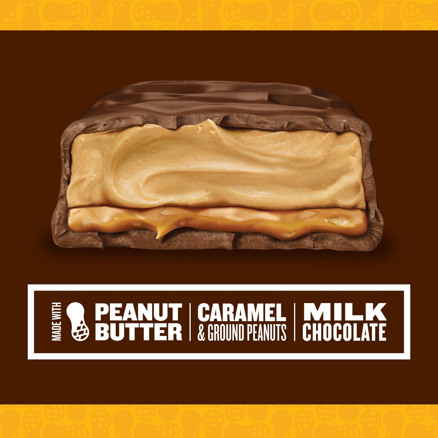 Snickers Creamy Peanut Butter Fun Size Square Candy Bars, 7.7 Oz