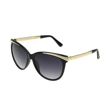 Black Zebra Womens Sunglasses - Foster Grant Women's Black Cat-Eye Sunglasses J12
