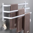 thumbnail image 2 of nipocaio Bathroom Towel Rack, Towel Bars Wall Mounted white, 2 of 4