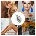 thumbnail image 5 of 12 hojas de tatuajes temporales para mujeres, arte corporal falso, boceto de brazo, pegatinas de tatuaje para niñas y adultos, belleza, 5 of 5