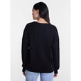 thumbnail image 3 of No Boundaries Cable Knit Grandpa Cardigan, Women's and Women's Plus XXS-4X, 3 of 5