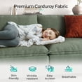 thumbnail image 6 of Linsy Home Oversized Modular Cloud Sectional Sofa with 3 Ottomans, 6 Seat Couches and Sofas Sectional with Versatile Console, Green, 6 of 13