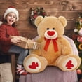 thumbnail image 3 of MaoGoLan 35.4" Giant Teddy Bear with Big Footprints Plush Stuffed Animals, 3 of 6