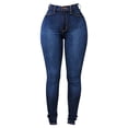 thumbnail image 3 of Women's Fashionable High Elastic Foot Lifting High Waist Skinny Jeans Jean Pants for Women Work Jean Women Pants Pants for plus Size Women Jean Women plus Size 16 Pants for Women Size 9 Pants Tall, 3 of 3