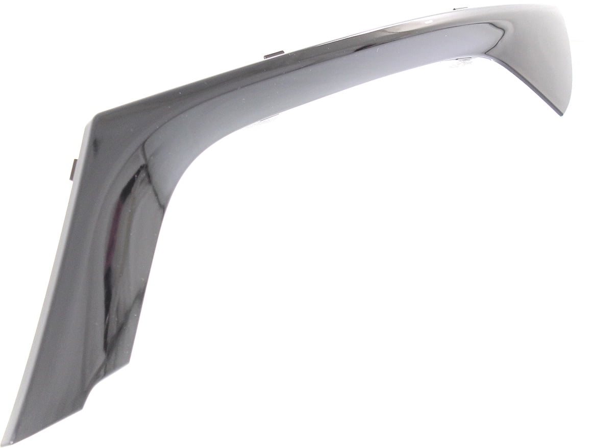 Bumper Trim Compatible With 2015-2017 Chrysler 200 Front, Right Passenger Side, Outer Black