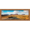 thumbnail image 4 of 10x32 Slim Profile Brown Picture Frame - UV Acrylic, Foam Board Backing, Hanging Hardware, 4 of 8