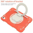 thumbnail image 6 of Elehold 3 Layers Multi-Functional Case foriPad 10th Gen 10.9" (2022) Case,with Heavy Duty Shock Resistant Rugged Protection Shoulder Strap Ring Kickstand Protective Case,Orange, 6 of 11