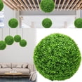 thumbnail image 1 of ¡Liquidación de flores artificiales! Planta artificial topiaria Meiiso, decorativa para jardín, patio, balcón y decoración del hogar. Bola de hierba de cacahuete*1, S, 1 of 8