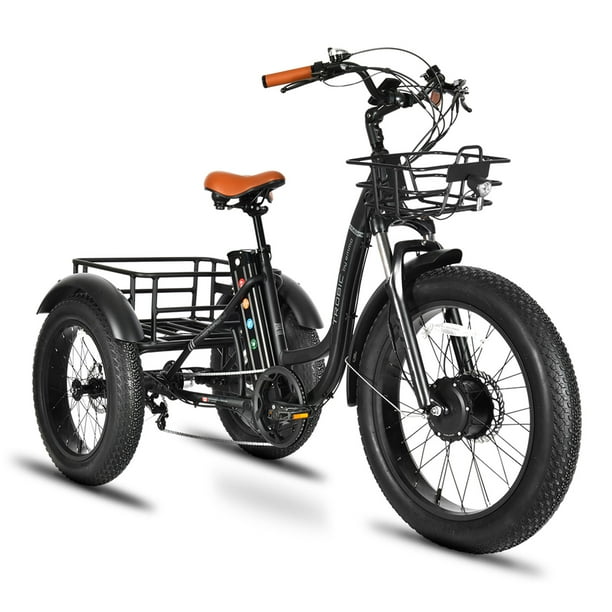 Emmo Trobic Electric Trike - E Tricycle - 48V 750W - Black - Step-Thru ...