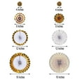 thumbnail image 3 of Efavormart Set of 8 White/Gold Paper Fan Decorations Paper Pinwheels Kit - 4" | 8" | 12" | 16", 3 of 11
