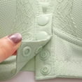 thumbnail image 7 of Bras for Women,Lace Pattern Front Buckle Non Underwire Bra Solid Color Comfortable Tank Top for Daily Wear,Sports Bras for Women,Light Green,40, 7 of 7