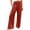 #05Red, variant on Wide Leg Linen Pants Women Summer High Waisted Boho Beach Flowy Pant Casual Vacation Outfits Elastic Lounge Trousers Green L