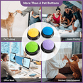 thumbnail image 7 of Recordable Dog Buttons, Dog Buttons for Communication Pet Training Buzzer, Dog Talking Button Set Funny Gift ,12PCS, 7 of 7