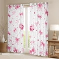 thumbnail image 2 of Homewish Kawaii Pink Ribbon Black Out Curtains for Kids, Princess Bow-tie Bow Curtains Pack of 2 (42x63 Each), Glitter Chic Diamond Bedroom Curtains, Curtains and Drapes Home Decor, 2 of 6
