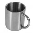thumbnail image 3 of Tasse, Delaman Portable Étudiant En Acier Inoxydable Double Mur Tasse Voyage Camping Café Thé Lait Tasse Durable 1 PC, 3 of 13