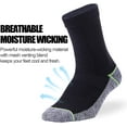 thumbnail image 3 of Kodal Copper Infused Crew Socks Business Athletic Moisture Wicking Odor Free Comfortable for All Day Wear (4/5 Pairs), 3 of 12