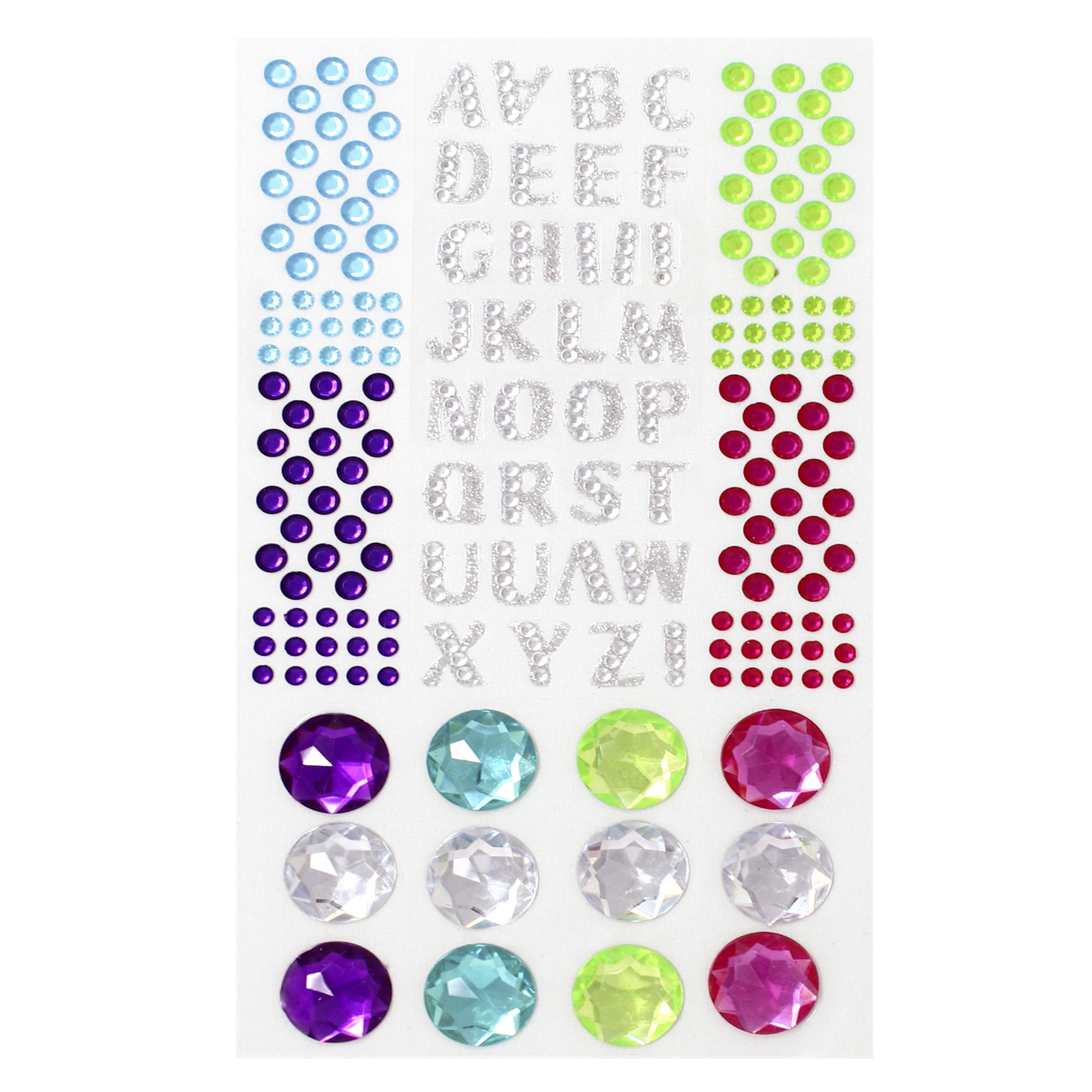 ArtSkills Adhesive Flatback Gem Stickers for Craft Projects, Assorted  Sizes, Rhinestones, 300Ct