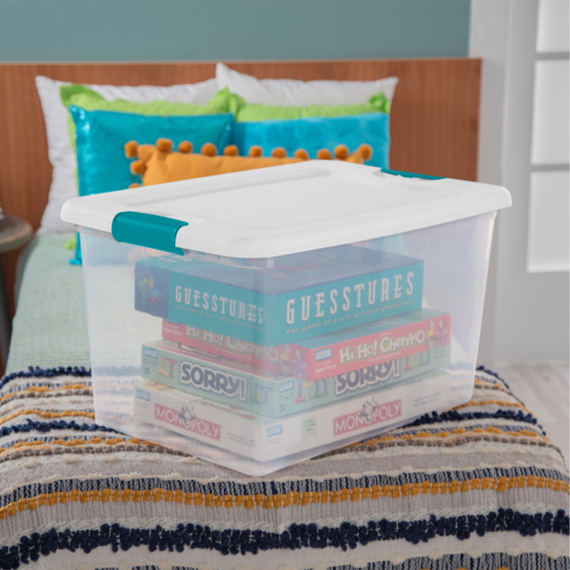 Walmart 64 qt latching tote sale