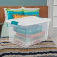 thumbnail image 4 of Sterilite 64 Quart Clear Plastic Storage Bin with White Latch Lid, 24 Pack, 4 of 12