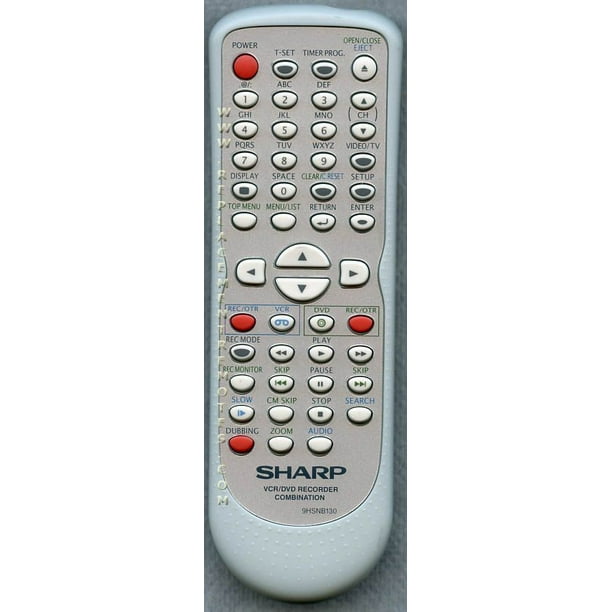 Sharp 9hsnb130ud P N 9hsnb130ud Dvd Vcr Combo Player Remote Control New Walmart Com Walmart Com