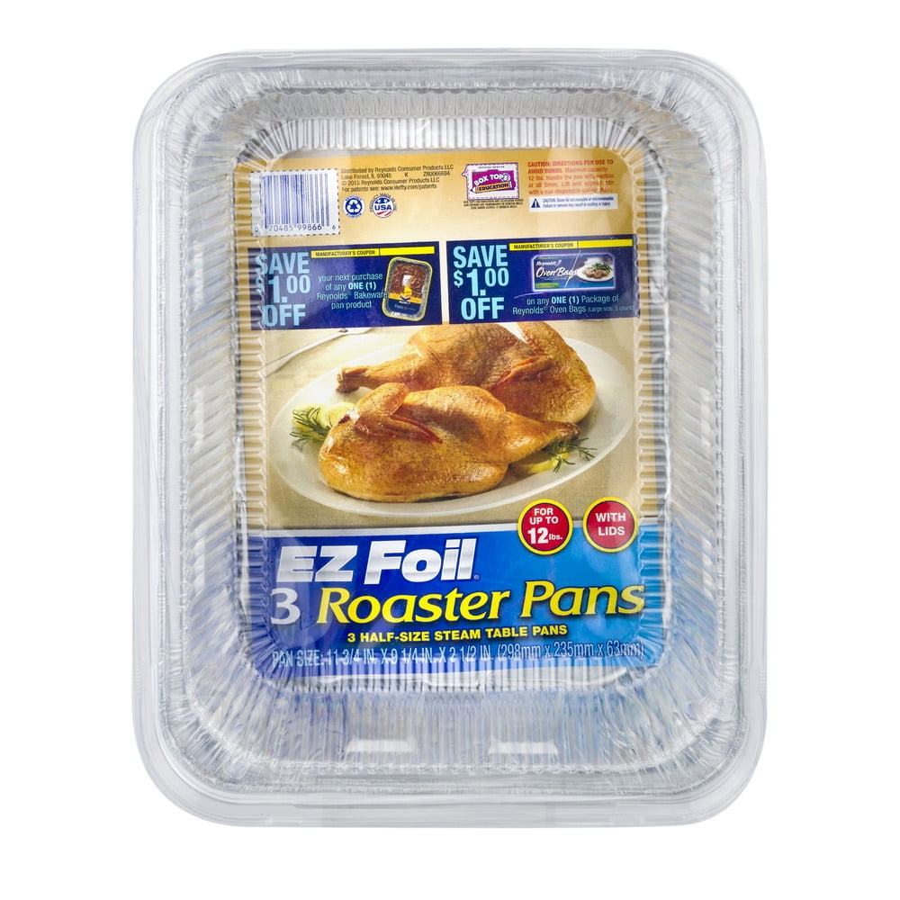 Hefty EZ Foil Roaster Pans 3 Count
