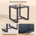 thumbnail image 4 of Juego de 3 muebles de porche, mecedora de patio, conjunto de bistró, sillas de ratán para exterior, conjunto de conversación con mesa de centro para porche, jardín, balcón, patio trasero y piscina, 4 of 9