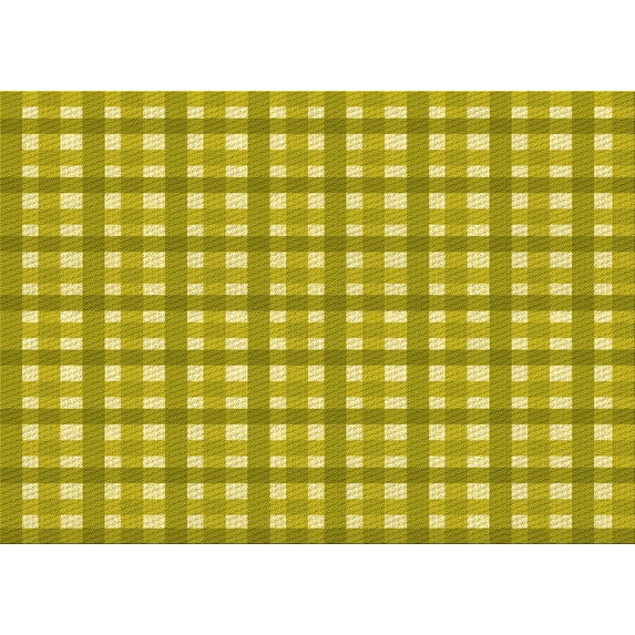 Ahgly Company Indoor Rectangle Patterned Bright Gold Yellow Area Rugs, 3' x 5'