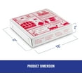 thumbnail image 2 of MT Products Red-White Extra Thin Paperboard Pizza Box 12" x 2" - Pack of 10, 2 of 10