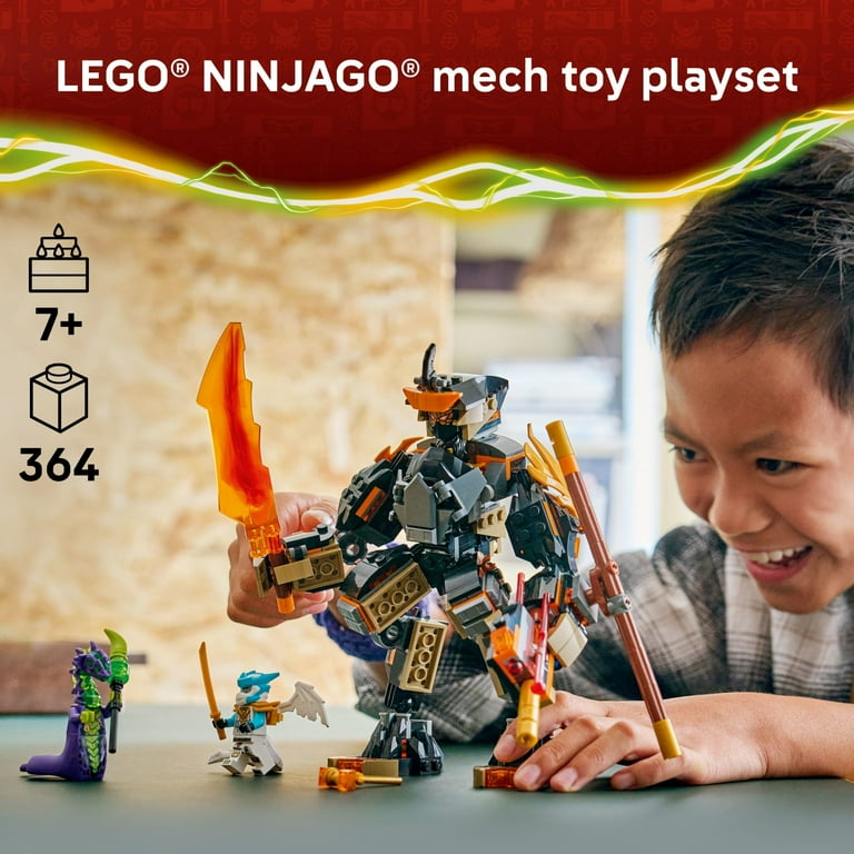 LEGO NINJAGO Cole‚Äôs Mission Mech & Dragon Zane Building Toy