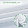 thumbnail image 3 of Fusion Short Shower Curtain Liner 72 x 66 Inch, White Water Repellent Weighted Fabric Shower Liner for Bathroom Hotel Spa, Odorless, Washable, 66 inch, 3 of 6