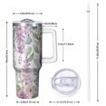 thumbnail image 2 of Modern 40oz Tumbler– Stainless Steel Insulated Tumbler with Handle and Straw, Large Capacity Travel Cup for Hot & Cold Drinks, 2 of 7