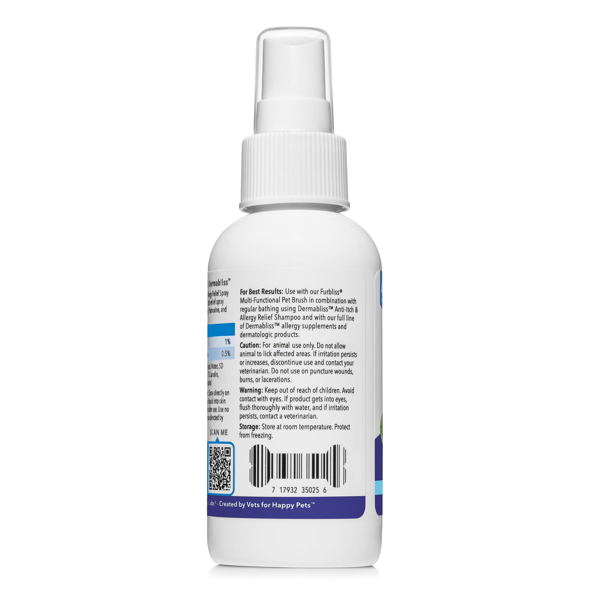 Vetnique Labs Dermabliss Anti-Itch & Allergy Hydrocortisone Spray For ...