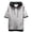 Grey, variant on Gyexs Hooded T Shirts for Men Short Sleeve Lightweight Button Down Shirts Fishing Hiking Running Workout T-Shirts Sportswear Grey, Size XXXL