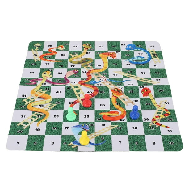Juego De Mesa De Serpientes Y Escaleras, Juego De Mesa Divertido Interactivo De Goma Ligera Para El Hogar