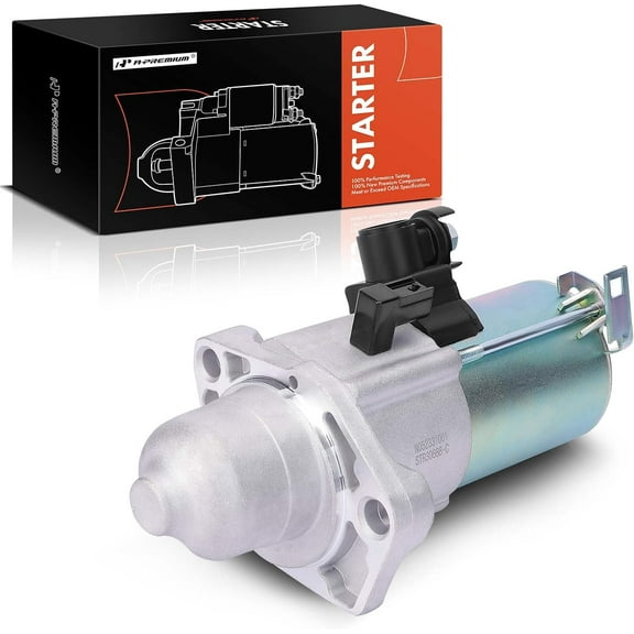 A-Premium Starter Motor Compatible with Acura TLX 2015-2020 2.4L, 12V 1.6KW 16-Teeth Clockwise, Replace# 31200-RDF-A01, 31200-RDF-A02