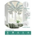 thumbnail image 2 of Summer Palm Trees Tie Up Curtains for Windows 63 Inch Length Balloon Curtains Kitchen Adjustable Balloon Window Shade Tropical Plants Vintage Wood Grain Tie Up Valance Bathroom Curtain Window 52"x63", 2 of 6