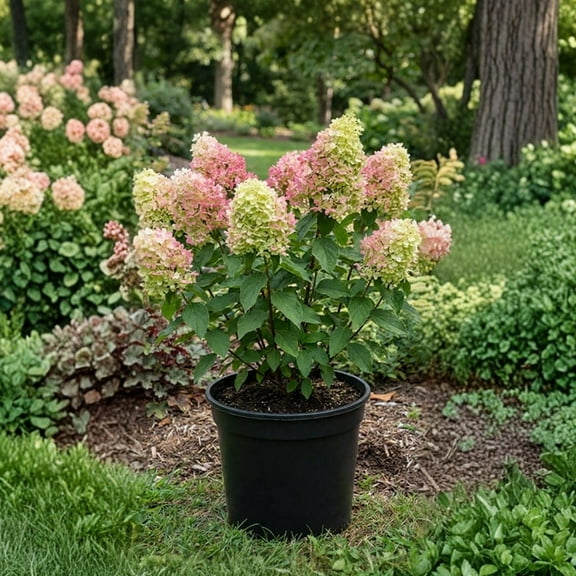 Set 2 Pee Gee Hydrangea Live Plant, Hardy Deciduous Shrub Hydrangea Plant Live, Long Blooming White Flowers Mid-Summer to Fall for Garden
