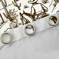 thumbnail image 4 of Castle Fairy Teenagers Western Cowboy Black Out Curtains,Southwestern Exotic Style Curtains Pack of 2 (42x63 Each),Vintage Aesthetic Desert Cactus Bedroom Curtains,Super Cozy Room Decor, 4 of 6