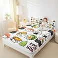 thumbnail image 4 of Manfei Sushi Pattern Full Size Sheets,Teens Food Theme Bed Sheets,Japanese-Style Sheet Sets For Kids,Super Cozy Room Decor,4pcs, 4 of 7