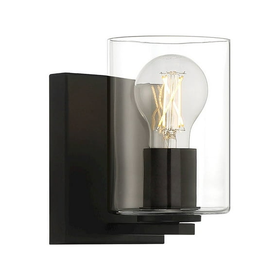 Access Lighting 1 Light LED Wall Sconce & Vanity in Matte Black Color