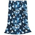 thumbnail image 2 of Honeii Ice Blue Heart Print Fleece Blanket - Throw Blanket for Bed, Sofa, Couch, Camping, and Travel , Microplush Ultra Soft Warm Blanket-50"x40", 2 of 7