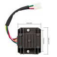 thumbnail image 4 of Universal 4 Wire Full Wave Black Motorcycle Regulator Rectifier 12V DC Bike Quad,1x 4 Wire Regulator Rectifier,black, 4 of 5