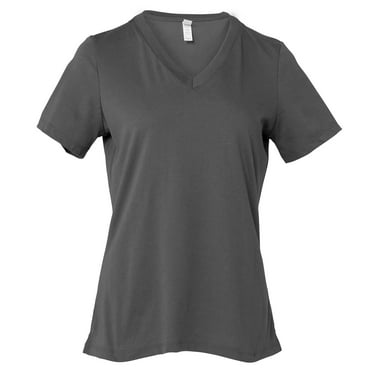 Bella   Canvas 6405 Ladies Relaxed Jersey V-Neck T-Shirt