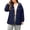 Navy, variant on Women's Outdoor Active Hiking Rain Jacket Lightweight Waterproof Windbreaker Plus Size Cinch Waist Trench Coat Travel Hiking Hooded Rain Coat with Pockets