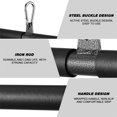thumbnail image 2 of KHBUAB 1 Set Muscle Trainer Black Straight Bar Gym Equipment Accessories For Athletes Strength Training, 2 of 8