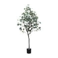 thumbnail image 3 of Artificial Eucalyptus Fake Tree, 4FT Tall Faux Eucalyptus Tree in Hot - Realistic Fake Plant Eucalyptus Tree with Silk Leaves for Indoor Home Decor for Home, Office, Events Display, 3 of 6