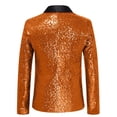 thumbnail image 6 of JAJAHO Sparkly Sequins Suit Set For Men Business Dress Wear Long Sleeve Glitter Button Up Slim Fit Suit Jacket Pants For Formal Wedding 2 Piece Versatile Outfit, 6 of 7