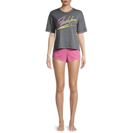 

Flashdance Women s and Women s Plus Paramount Shorty Set 3-Piece